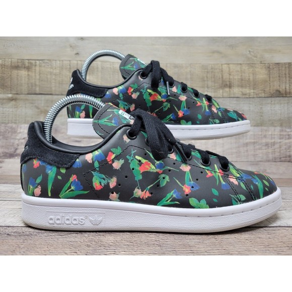 Adidas Stan Smith Floral Sneaker Size 6 - Picture 1 of 12